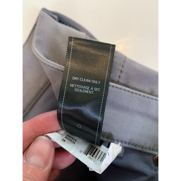 7 for all Mankind Womens 26 Jeans Malhia Kent Metallic Silver Coated Gray Slim - Picture 10 of 10